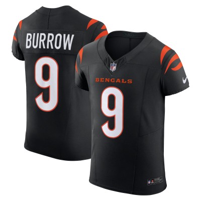 Cincinnati Bengals Joe Burrow Nike Black Vapor F.U.S.E. Elite Jersey