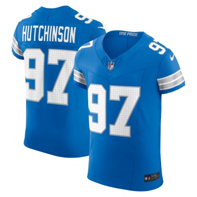 Игровая джерси Aidan Hutchinson Detroit Lions Nike Vapor F.U.S.E. Elite - Blue