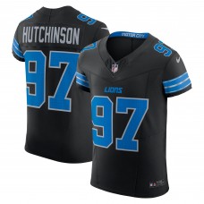 Игровая джерси Detroit Lions Aidan Hutchinson Nike Black Alternate Vapor F.U.S.E. Elite