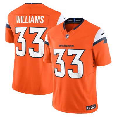 Игровая джерси Javonte Williams Denver Broncos Nike Mile High Collection Vapor F.U.S.E. Limited - Orange