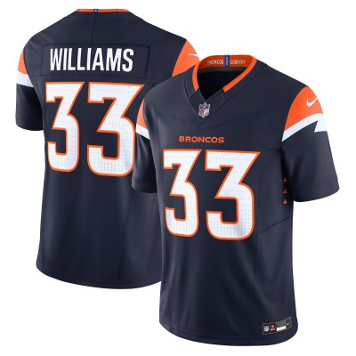 Игровая джерси Javonte Williams Denver Broncos Nike Alternate Vapor F.U.S.E. Limited - Navy