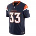 Игровая джерси Javonte Williams Denver Broncos Nike Alternate Vapor F.U.S.E. Limited - Navy