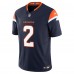 Игровая джерси Patrick Surtain II Denver Broncos Nike Alternate Vapor F.U.S.E. Limited - Navy