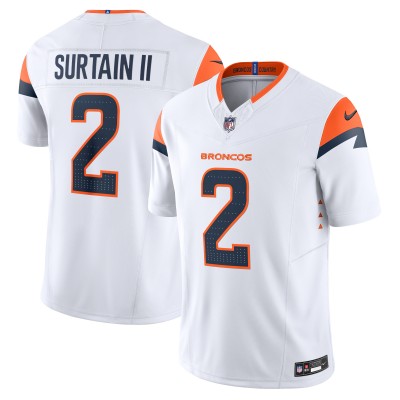 Игровая джерси Patrick Surtain II Denver Broncos Nike Vapor F.U.S.E. Limited - White