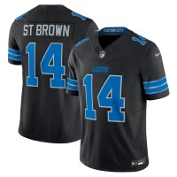 Джерси Detroit Lions Amon-Ra St. Brown Nike Black 2nd Alternate Vapor F.U.S.E. Limited