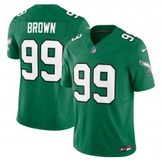 Игровая джерси Jerome Brown Philadelphia Eagles Nike Alternate Vapor F.U.S.E. Limited - Kelly Green