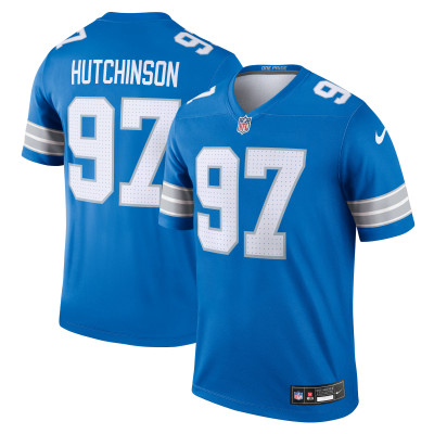 Detroit Lions Aidan Hutchinson Nike Blue Legend Player Performance Top