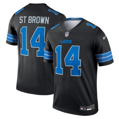 Detroit Lions Amon-Ra St. Brown Nike Black Legend Player Performance Top