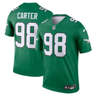 Игровая джерси Jalen Carter Philadelphia Eagles Nike Alternate Legend - Kelly Green