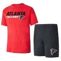 Пижама Atlanta Falcons Concepts Sport Black/Red Meter