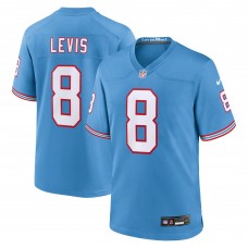 Игровая джерси Will Levis Tennessee Titans Nike Oilers Throwback Player Game - Light Blue