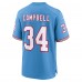 Игровая джерси Earl Campbell Tennessee Titans Nike Oilers Throwback Retired - Light Blue