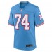 Игровая джерси Bruce Matthews Tennessee Titans Nike Oilers Throwback Retired Player Game - Light Blue