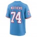 Игровая джерси Bruce Matthews Tennessee Titans Nike Oilers Throwback Retired Player Game - Light Blue