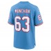 Игровая джерси Mike Munchak Tennessee Titans Nike Oilers Throwback Retired Player Game - Light Blue