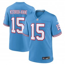 Игровая джерси Nick Westbrook-Ikhine Tennessee Titans Nike Oilers Throwback Player Game - Light Blue