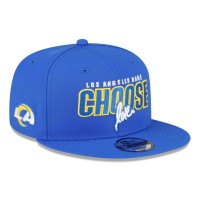 Бейсболка Los Angeles Rams New Era Royal Ruben Rojas Choose Love Wordmark 9FIFTY Snapback