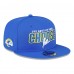 Бейсболка Los Angeles Rams New Era Royal Ruben Rojas Choose Love Wordmark 9FIFTY Snapback