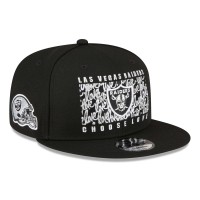 Бейсболка Las Vegas Raiders New Era x Ruben Rojas Black Choose Love Square 9FIFTY Snapback