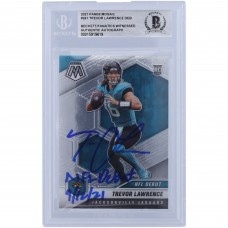 Trevor Lawrence Jacksonville Jaguars Autographed 2021 Panini Mosaic NFL Debut #241 Beckett Fanatics Witnessed Authenticated Rookie Card with NFL Debut 9/12/21 Inscription