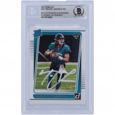 Trevor Lawrence Jacksonville Jaguars Autographed 2021 Panini Donruss Rated Rookie White Ink #251 Beckett Fanatics Witnessed Authenticated Rookie Card
