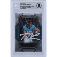 Trevor Lawrence Jacksonville Jaguars Autographed 2021 Panini Select Club Level White Ink #243 Beckett Fanatics Witnessed Authenticated Rookie Card