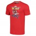 Футболка Travis Kelce Kansas City Chiefs Homage NFL Blitz Player Tri-Blend - Heathered Red