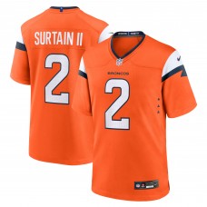 Игровая джерси Patrick Surtain II Denver Broncos Nike Game - Orange