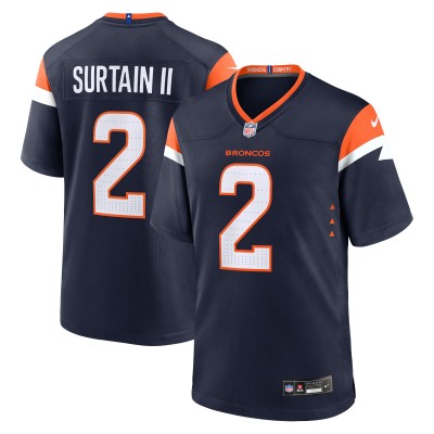 Игровая джерси Patrick Surtain II Denver Broncos Nike Alternate Game - Navy