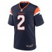 Игровая джерси Patrick Surtain II Denver Broncos Nike Alternate Game - Navy