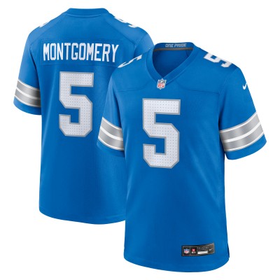 Игровая джерси David Montgomery Detroit Lions Nike Game - Blue