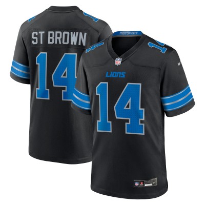 Игровая джерси Amon-Ra St. Brown Detroit Lions Nike 2nd Alternate Game - Black