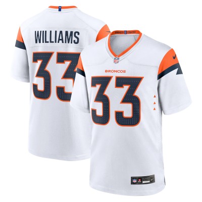 Игровая джерси Javonte Williams Denver Broncos Nike Mile High Collection Game - White