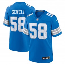 Игровая джерси Penei Sewell Detroit Lions Nike Game - Blue