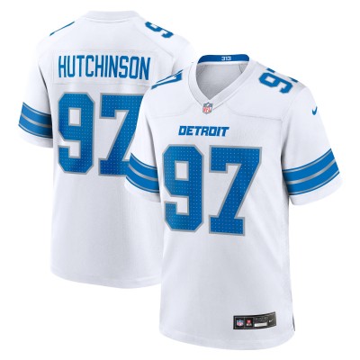 Игровая джерси Aidan Hutchinson Detroit Lions Nike Game - White