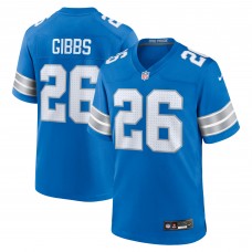 Игровая джерси Jahmyr Gibbs Detroit Lions Nike Game - Blue