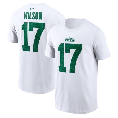 Футболка с номером Garrett Wilson New York Jets Nike Legacy - White