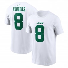 Футболка с номером Aaron Rodgers New York Jets Nike Legacy - White Футболка с номером Aaron Rodgers New York Jets Nike Legacy - White