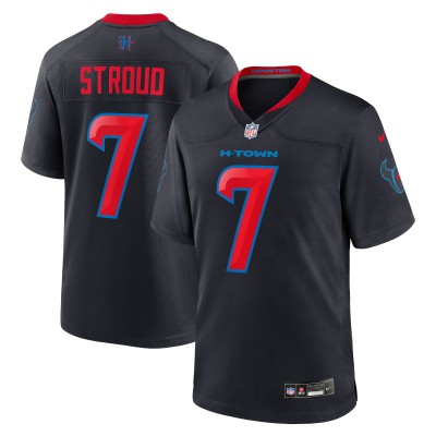 Игровая джерси Houston Texans C.J. Stroud Nike Navy 2nd Alternate Game