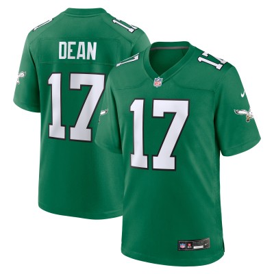 Игровая джерси Nakobe Dean Philadelphia Eagles Nike Alternate Game - Kelly Green