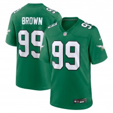 Игровая джерси Jerome Brown Philadelphia Eagles Nike Alternate Game - Kelly Green