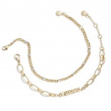 Chicago Bears Gold WEAR by Erin Andrews x Baublebar Linear Bracelet Set