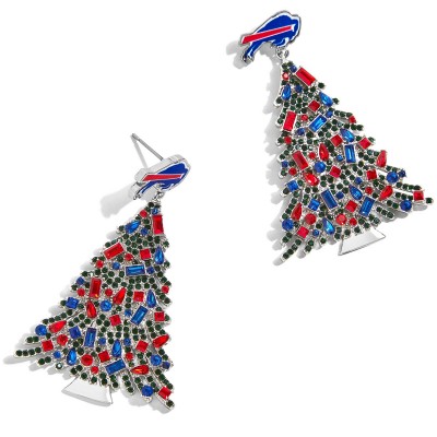 Buffalo Bills BaubleBar Christmas Tree Dangling Earrings