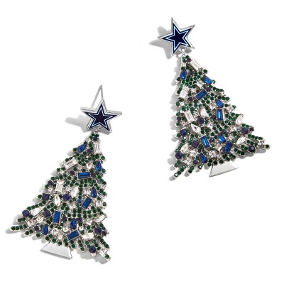 Dallas Cowboys BaubleBar Christmas Tree Dangling Earrings