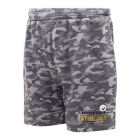 Шорты Pittsburgh Steelers Concepts Sport Charcoal Biscayne Camo