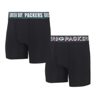 Green Bay Packers Concepts Sport Gauge Knit Boxer Brief Two-Pack