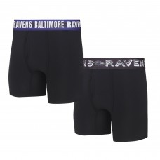 Две пары трусов Baltimore Ravens Concepts Sport Gauge Knit