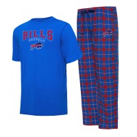 Пижама футболка и штаны Buffalo Bills Concepts Sport Arctic - Royal/Red
