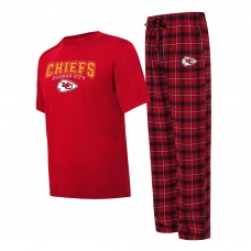 Пижама футболка и штаны Kansas City Chiefs Concepts Sport Arctic - Red/Black