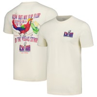 Футболка Margaritaville Super Bowl LVIII Blew Out My Flip Flop - Cream